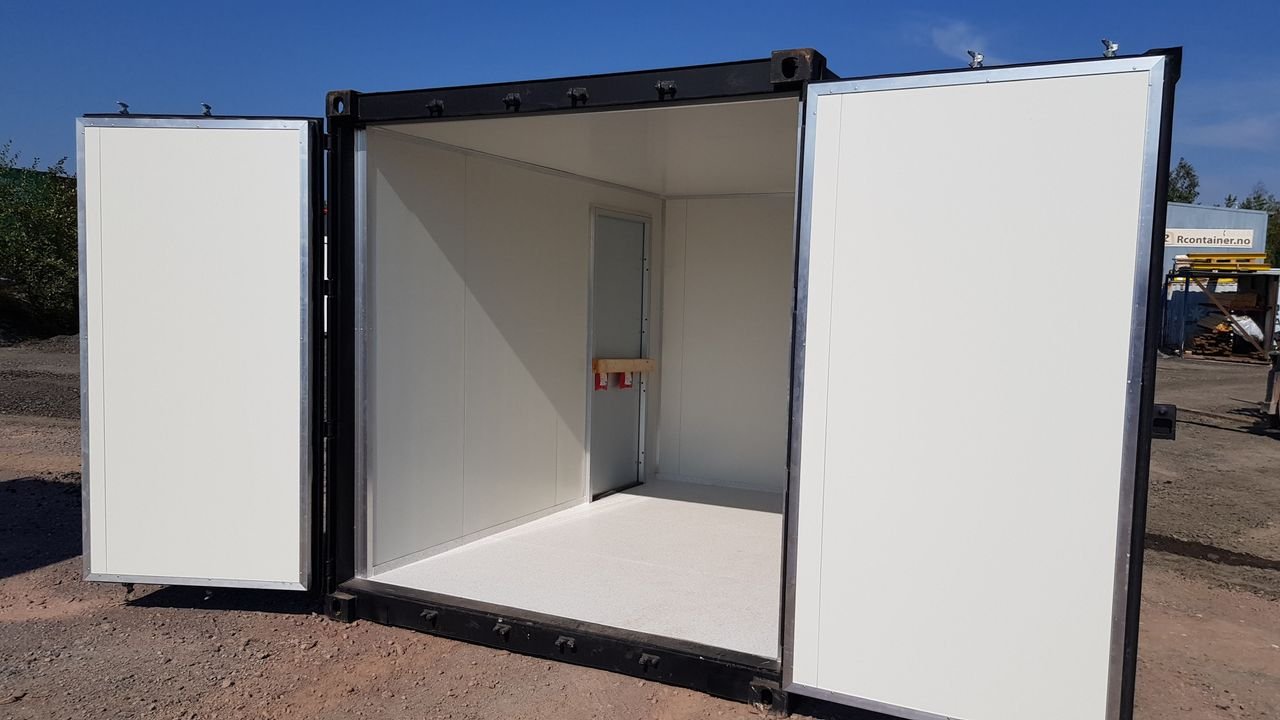 Contenedor acondicionado de 20 pies con dos ventanas y dos puertas - Imagen 3