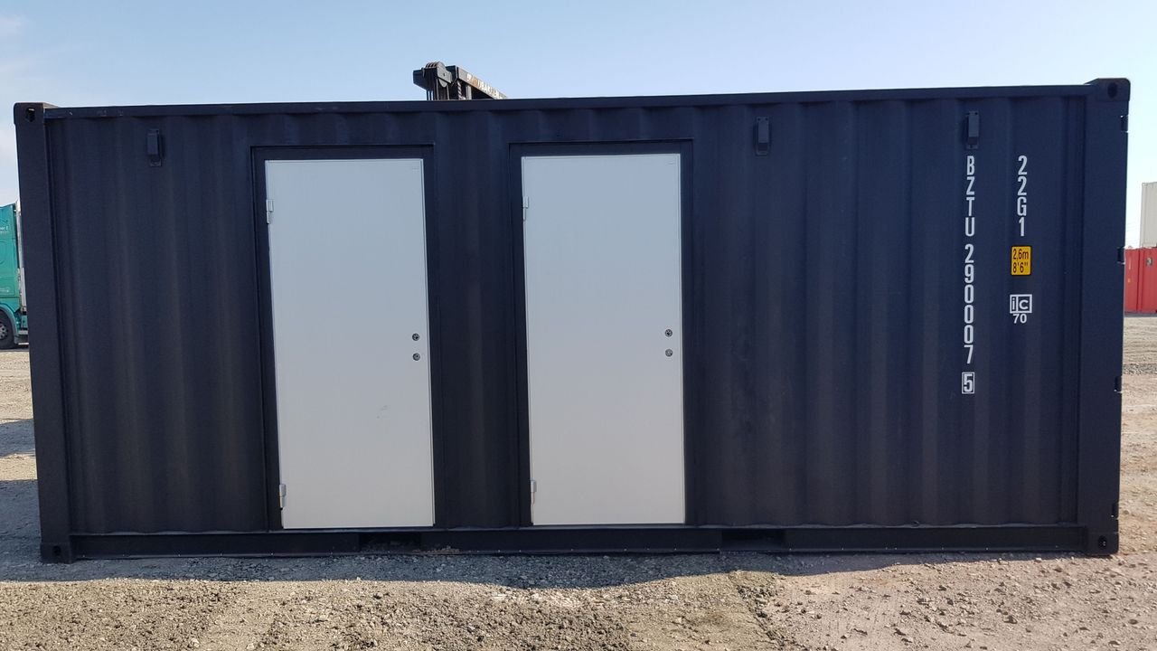 Contenedor acondicionado de 20 pies con dos ventanas y dos puertas - Imagen 8