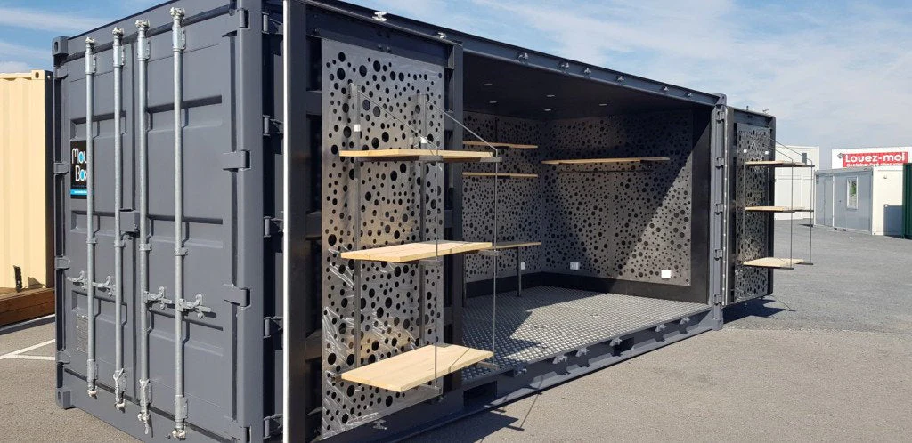 CONTENEDOR MARITIMO , 20 PIES LADO ABIERTO SECO "SHOP-BOX" - NUEVO - Imagen 4